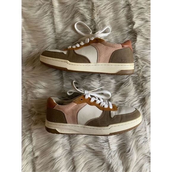 Madewell size 6.5M Court Sneakers in Nubuck and Recycled Leather - Picture 3 of 11